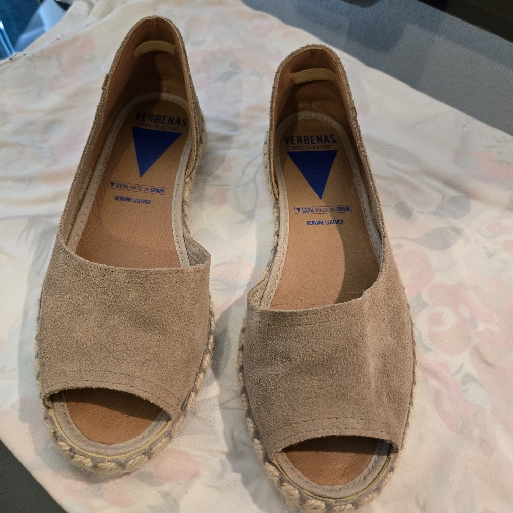 Women's Tan Suede Espadrilles